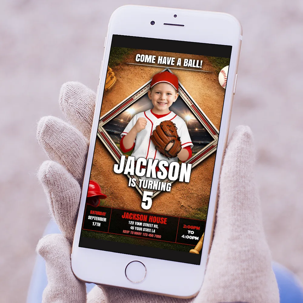 Baseball Birthday Invitation – Custom Rookie Of The Year BirthdayPhoto Invitation – Delivered in 24h – Digital File 4 Baseball Birthday Invitation – Custom Rookie Of The Year BirthdayPhoto Invitation – Delivered in 24h – Digital File