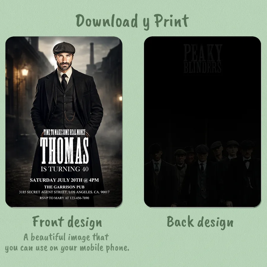 Gangster Birthday Invitation – Personalized Gangster Party Invitation With Photo – Digital File 2 Gangster Birthday Invitation – Personalized Gangster Party Invitation With Photo – Digital File