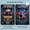 Police Birthday Invitation – Custom Police Officer Party Photo Invitation – Delivered in 24h – Digital File 5 Police Birthday Invitation – Custom Police Officer Party Photo Invitation – Delivered in 24h – Digital File