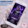 Black Panther Photo Invitation | Personalized Black Panther Birthday Invite 6 personalized superhero photo invitation and party deco kids birthday party kids 3