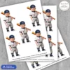 Baby Baseball Cupcake Toppers | Custom Photo Cake Decor 4 Baby Baseball Cupcake Toppers | Custom Photo Cake Decor
