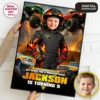 Black Monster Truck Welcome Sign | Custom Off-Road Racing Birthday Poster 2 Black Monster Truck Welcome Sign | Custom Photo Poster