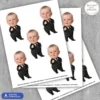 Boss Baby Cupcake Toppers with Photo | Custom Little Boss Party Decor 4 Custom Little Boss Cupcake Toppers | Party Photo Cake Decor