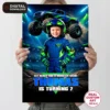 Electric Blue Monster Truck Welcome Sign | Custom Off-Road Racing Birthday Poster 5 Electric Blue Monster Truck Welcome Sign | Custom Photo Poster