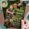 Epic Jurassic Birthday Invitation | Custom Dinosaur Party Explorer Invite 2 Epic Jurassic Birthday Invitation | Custom Dinosaur Photo Invite