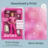 Rodeo Cowgirl Doll Box Invitation | Pink Western Doll Party Invite 5 rodeo doll box custom birthday invitation pink birthday girls party