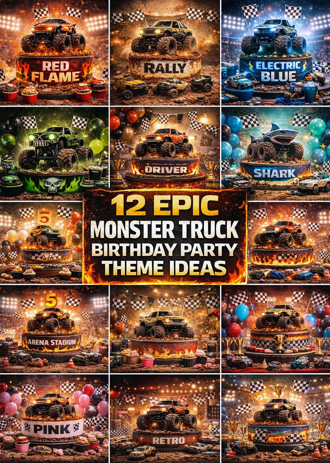 Monster truck birthday party themes ideas