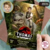 Tyrannosaurus Rex Party Invitation | Epic Custom Dinosaur Photo Invite 2 Tyrannosaurus Rex Party Invitation | Epic Custom Dinosaur Photo Invite