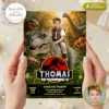 Tyrannosaurus Rex Party Invitation | Epic Custom Dinosaur Photo Invite 3 Tyrannosaurus Rex Party Invitation | Epic Custom Dinosaur Photo Invite