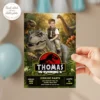 Tyrannosaurus Rex Party Invitation | Epic Custom Dinosaur Photo Invite 5 Tyrannosaurus Rex Party Invitation | Epic Custom Dinosaur Photo Invite