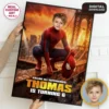 Spiderman Video Invitation with Photo | Superhero Birthday Party Invite 3 Spiderman Welcome Sign | Custom Spiderman Party Decor