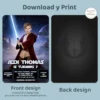 Jedi Birthday Photo Invitation | Personalized Jedi Birthday Invite 4 Galactic Hero Birthday Invitation | Personalized Space Warrior Birthday Photo Invite