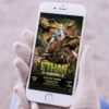 Tyrannosaurus Rex Invitation | Epic Custom Dinosaur Photo Invite 6 Tyrannosaurus Rex Invitation | Custom T-Rex Birthday Invite