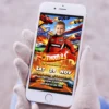 Hot Wheels Birthday Photo Invitation | Hot Wheels Photo Invite 6 Custom Race Car Birthday Photo Invitation | Turbo Stunt Track Photo Invite