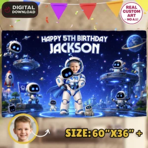 Astro Bot Birthday Banner | Astro Bot Party Decoration