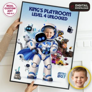 Astro Bot Welcome Sign | Custom Astro Bot Party Decoration