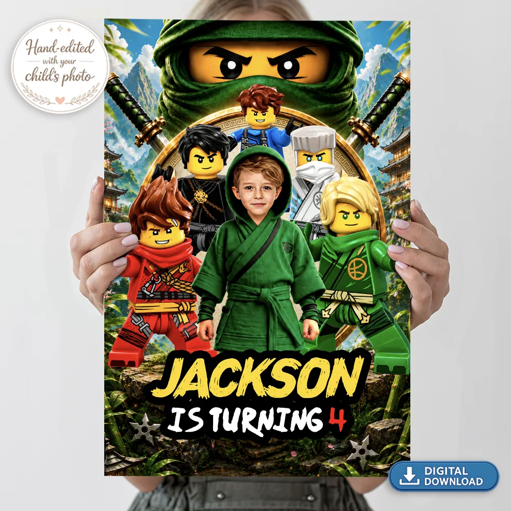 Lloyd Ninjago Welcome Sign | Lego Ninjago Birthday Poster 4 Lloyd Ninjago Welcome Sign | Lego Ninjago Birthday Poster
