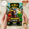 LEGO Ninjago Party Invitation | LEGO Ninjago Cole Birthday Invite 3 Lego Ninjago Party Invitation | Custom Lego Ninjago Photo Invite