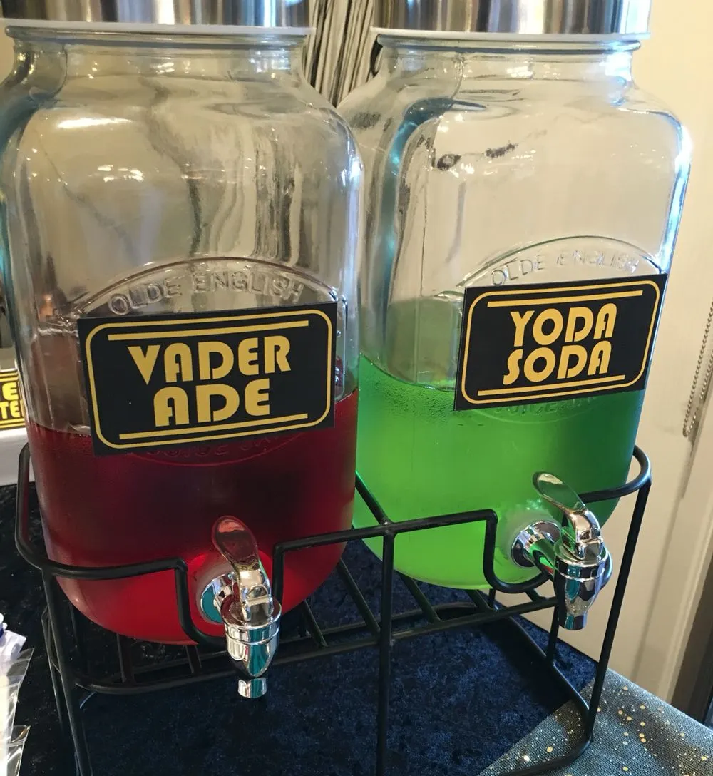Star Wars themed drinks like Blue Milk and Yoda Soda