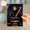 Darth Vader Birthday Invitation | Red Lightsaber Photo Invite 4 Darth Vader Birthday Invitation | Star Wars Birthday Invite