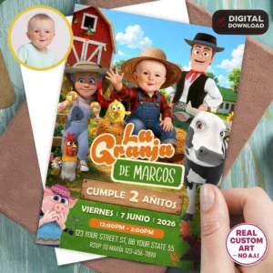 La Granja de Zenón Birthday Invitation | Personalized Farm Party Invite