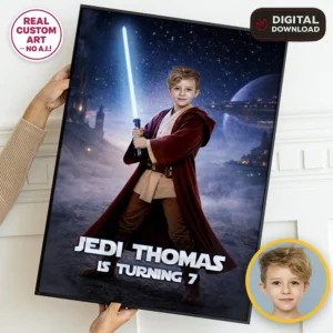 Jedi Birthday Welcome Sign | Star Wars Party Poster