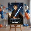 Custom Jedi Welcome Sign | Star Wars Birthday Party Poster 3 jedi birthday welcome sign kids 2