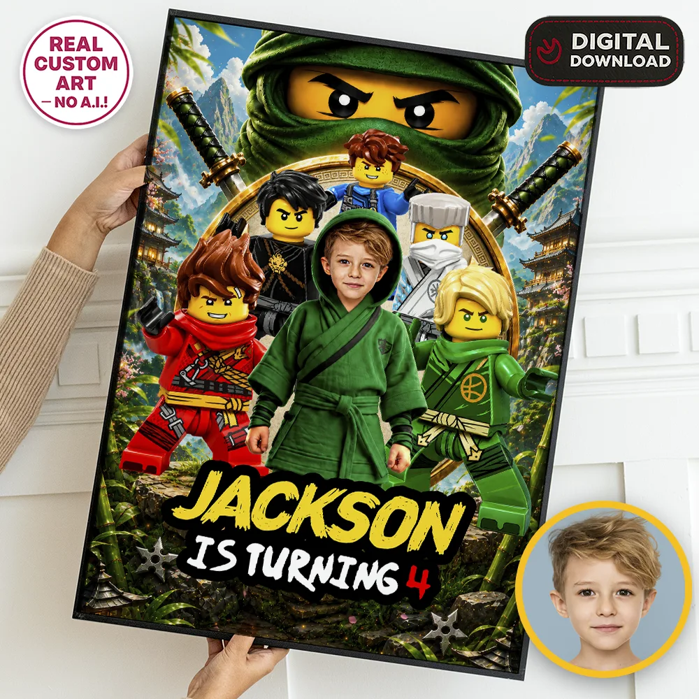 Lloyd Ninjago Welcome Sign | Lego Ninjago Birthday Poster 1 Lloyd Ninjago Welcome Sign | Lego Ninjago Birthday Poster