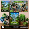 Minecraft Birthday Bundle | Invitation, Banner and Welcome Sign 2 Minecraft Birthday Bundle | Invitation, Banner and Welcome Sign