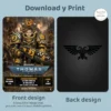 Bad Moons Ork Birthday Invitation | Warhammer 40K Photo Invite 5 orks warhammer 40k party invite kids 1