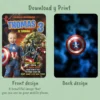 Captain America Avengers Birthday Invitation | Personalized Photo Invite 3 personalized captain america photo invitation and party deco captain america kids birthday superhero photo card avengers