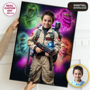 Ghostbusters Portrait for Kids | Custom Ghostbusters Digital Artwork