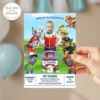 Paw Patrol Birthday Invitation | Paw Patrol Photo Invite 4 Paw Patrol Birthday Invitation | Paw Patrol Photo Invite