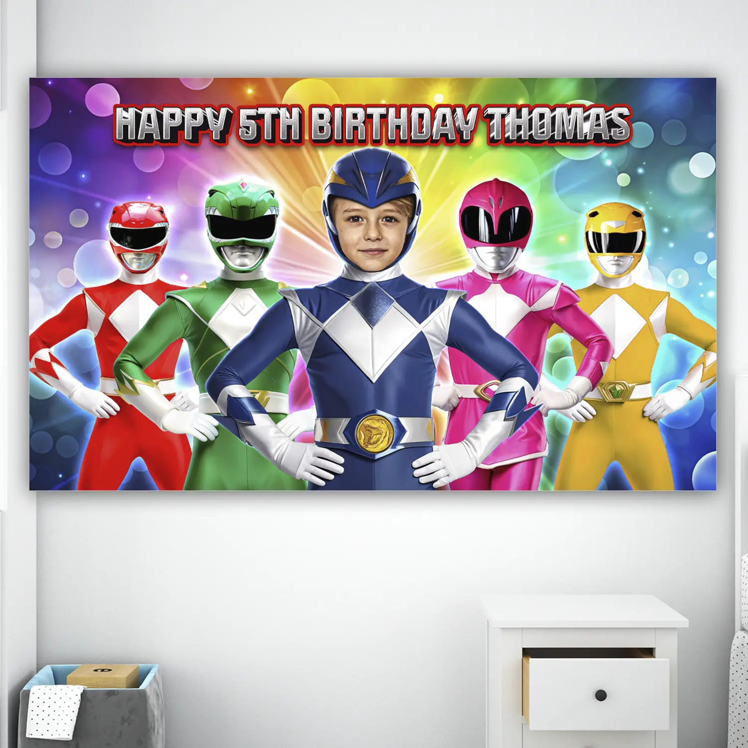 Power Rangers Birthday Banner | Personalized Power Rangers Party Deco 2 Power Rangers Birthday Banner | Personalized Power Rangers Party Deco