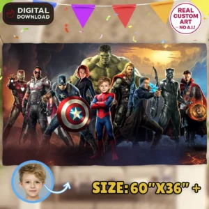 Spiderman Birthday Banner | Personalized Avengers Banner
