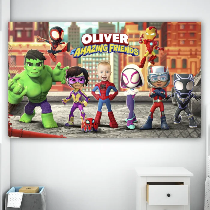 Spidey and His Amazing Friends Birthday Banner | Personalized Spidey Banner