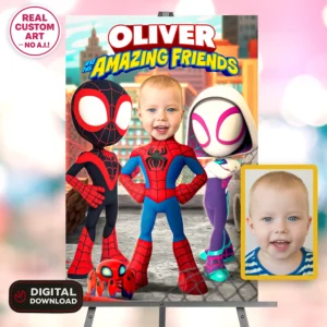 Spidey Birthday Welcome Sign | Custom Spidey Party Decor
