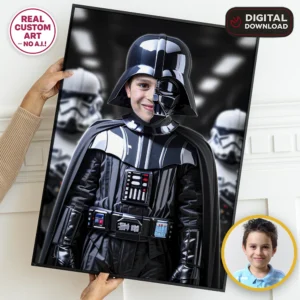 Custom Darth Vader Portrait | Personalized Star Wars Custom Gift