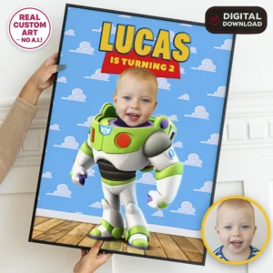 Toy Story Party Welcome Sign | Buzz Birthday Decoration