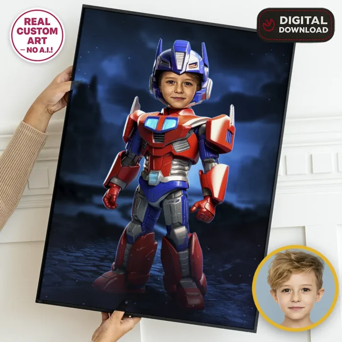 Optimus Prime Portrait for Kids | Personalized Transformers Gifts 1 Optimus Prime Portrait for Kids | Personalized Transformers Gifts