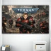 Blood Angels Birthday Banner | Personalized Space Marine Party Deco 3 personalized warhammer 40k birthday banner blood angels birthday decoration kids 1