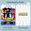 Shadow the Hedgehog Invitation | Sonic Birthday Photo Invite 5 sonic sgadow birthday party invite kids