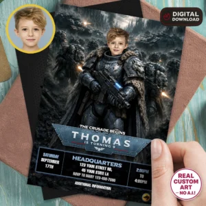 Space Wolves Party Invite | Warhammer 40K Photo Invitation