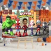 Spin Birthday Banner | Personalized Spidey Photo Banner 3 Spin Birthday Banner | Personalized Spidey Photo Banner