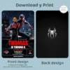 Miles Morales Birthday Invite | Spiderman Party Invitation 4 Miles Morales Birthday Invite | Spiderman Party Invite