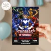 Power Rangers Photo Invitation | Power Rangers Party Invite 7 Power Rangers Photo Invitation | Power Rangers Party Invite