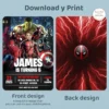 Custom Deadpool Party Invitation | Deadpool Birthday Invite 5 deadpool birthday party invitation 1