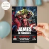 Custom Deadpool Party Invitation | Deadpool Birthday Invite 4 Custom Deadpool Party Invitation | Deadpool Birthday Invite