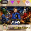 Lego Ninjago Party Banner | LEGO Ninjago Birthday Decoration 4 Lego Ninjago Party Banner | LEGO Ninjago Birthday Decoration