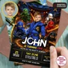 Custom Ninjago Birthday Invitation | Lego Ninjago Photo Invite 4 Custom Ninjago Birthday Invitation | Lego Ninjago Photo Invite